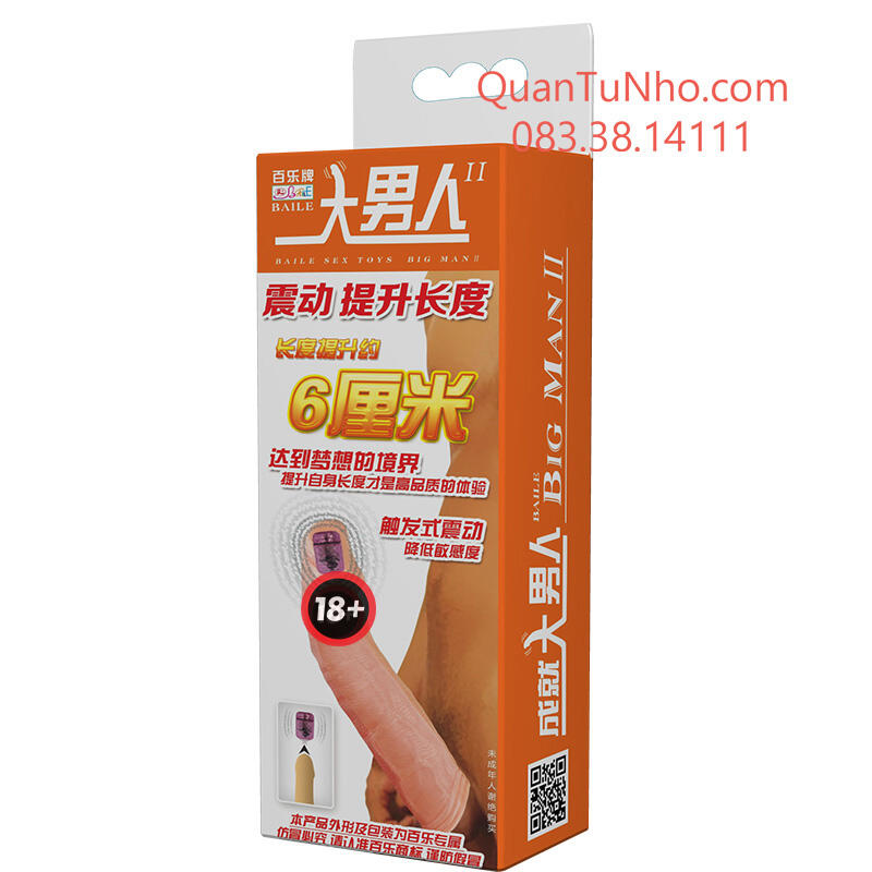 Bao cao su đôn dên khủng 6 phân có rung hộp giấy