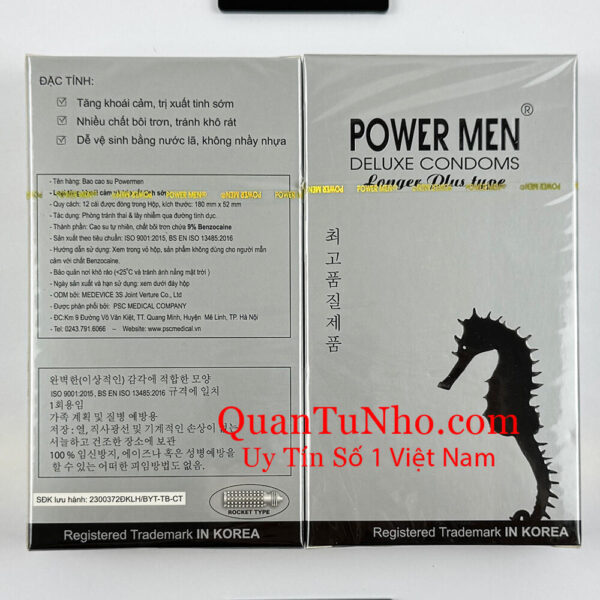 bao cao su gai powermen cá ngựa bạc