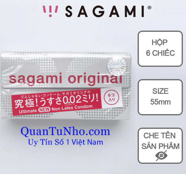 bao cao su sagami original 0.02 hộp 6s