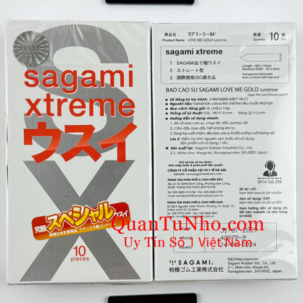 bao cao su siêu mỏng sagami xtreme superthin 10s