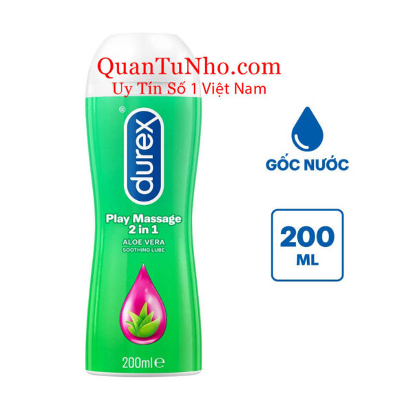 gel bôi trơn cho nữ durex play massage 2 in 1 200ml