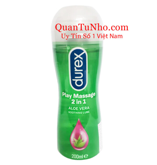 gel bôi trơn gốc nước durex play massage 2 in 1 200ml