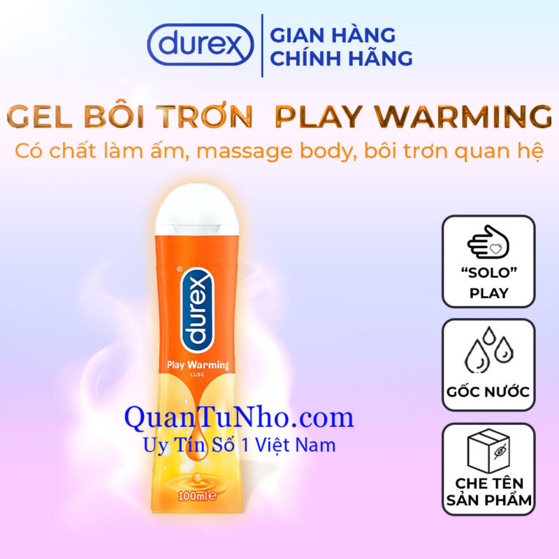 gel bôi trơn gốc nước durex warming 100ml
