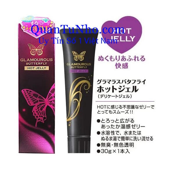 gel bôi trơn gốc nước jex butterfly hot jelly