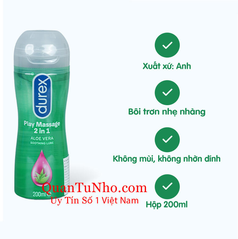 Gel Bôi Trơn Massage Durex Play 2in1 Chính Hãng, Thư Giãn Mượt Mà Cho Cặp Đôi 21 gel bôi trơn nữ durex play massage 2 in 1 200ml