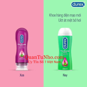mẫu mã gel bôi trơn durex play massage 2 in 1 200ml