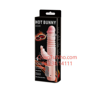 dương vật giả có rung thụt hot bunny toả nhiệt