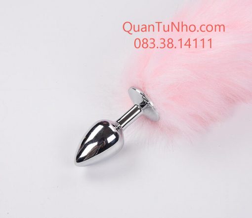 Đuôi cáo cho nữ màu hồng