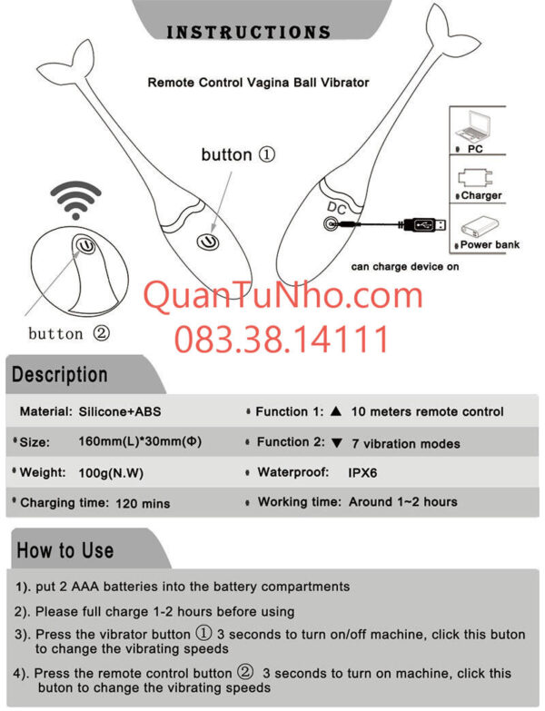 Cách sử dụng trứng rung cá heo