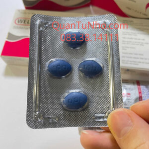 Mặt trước vỉ thuốc welgra 100 mg