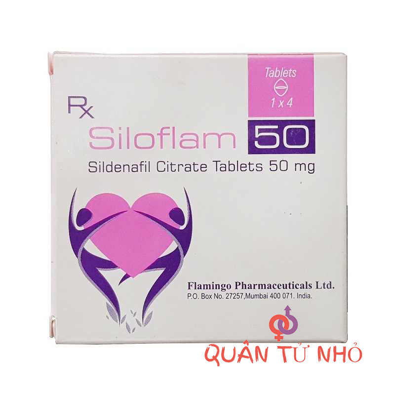 thuốc siloflam 50mg giúp tăng cường sinh lý nam và kéo dài thời gian ân ái hiệu quả