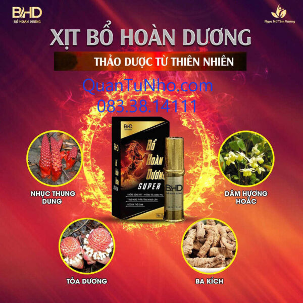 Thành phần Bổ Hoàn Dương xịt