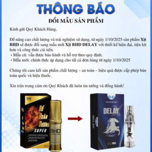xịt bổ hoàn dương đổi mẫu mã
