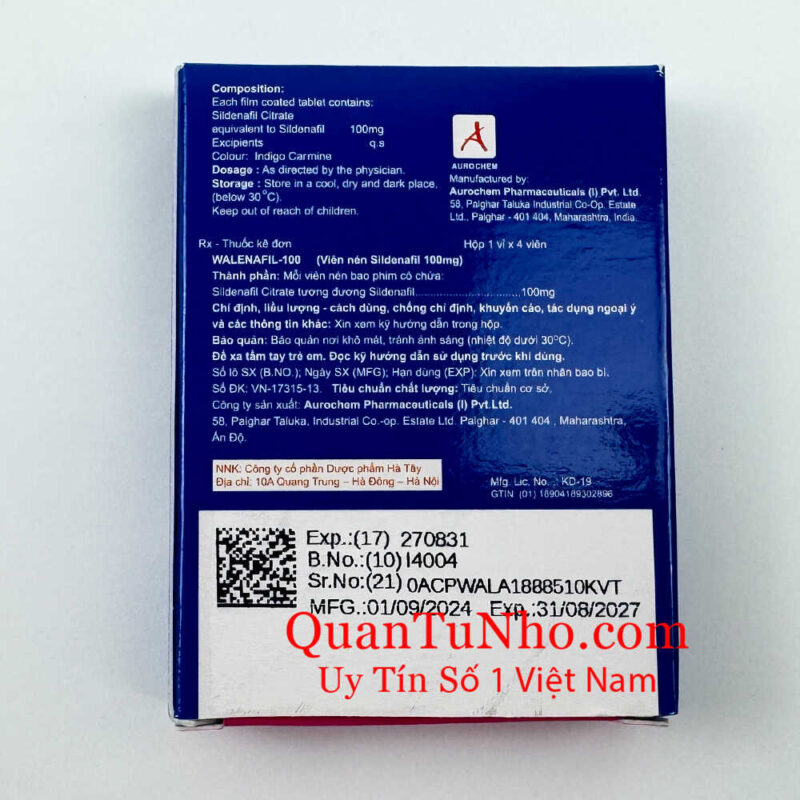 mat sau thuoc walenafil 100mg