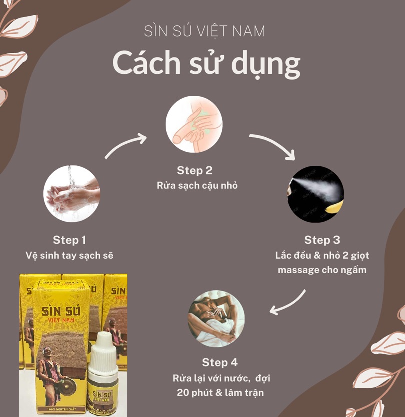 Cách sử dụng sìn sú dạng xịt