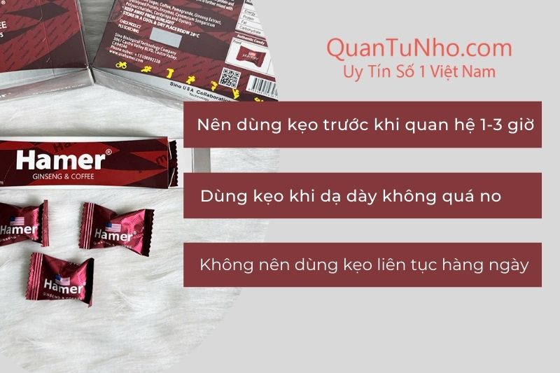 Thời điểm thích hợp để sử dụng kẹo sâm Hamer