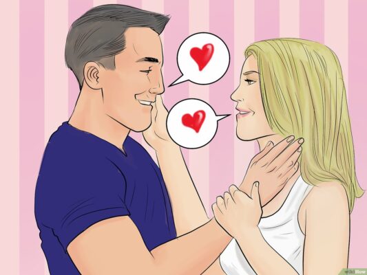ánh mắt trước khi hôn
