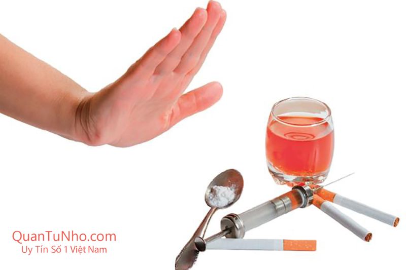 không lạm dụng chất kích thích trước khi bú lồn