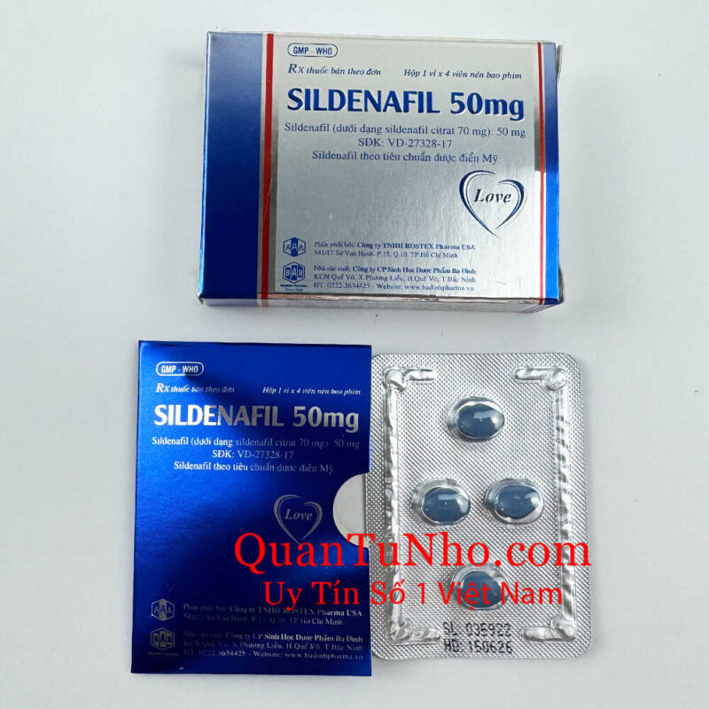 Thuốc cường dương Ấn Độ Sidenafil 50 mg