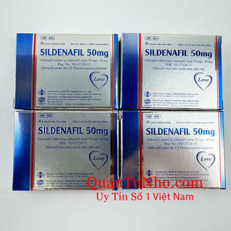 Thuốc cường dương Sidenafil 50mg