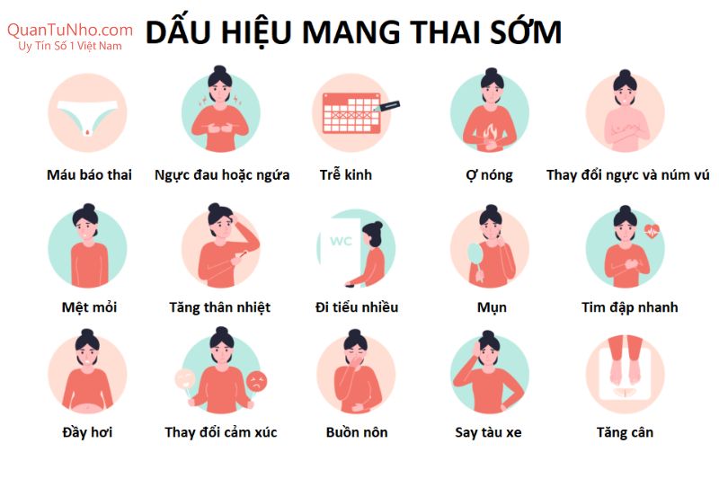 dấu hiệu mang thai sớm