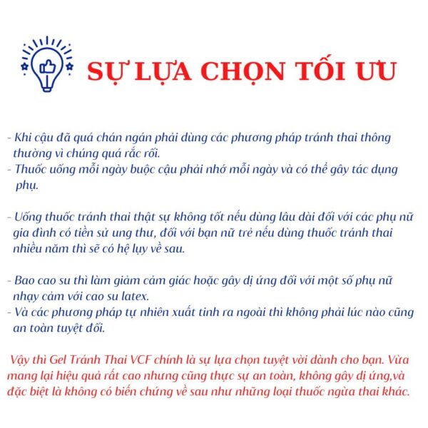 Kết Hợp Gel Tránh Thai Với Các Biện Pháp Khác
