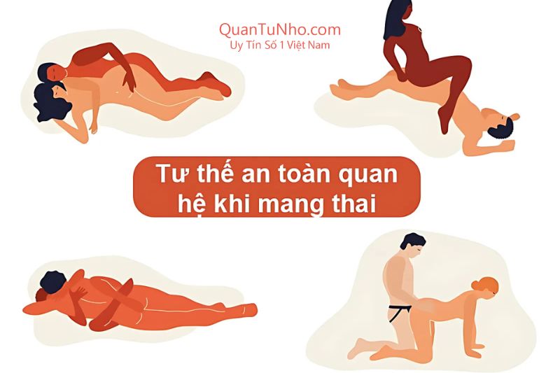 tư thế quan hệ an toàn cho mẹ bầu 7 tháng