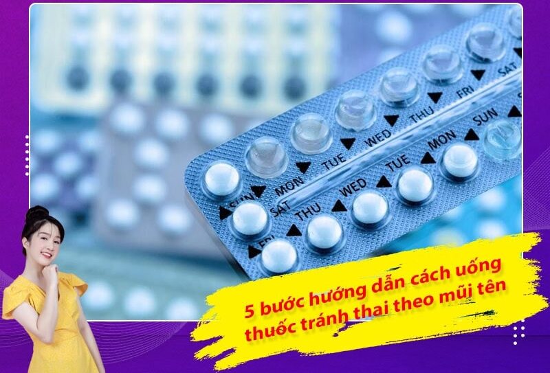 cách uống thuốc tránh thai theo mui tên