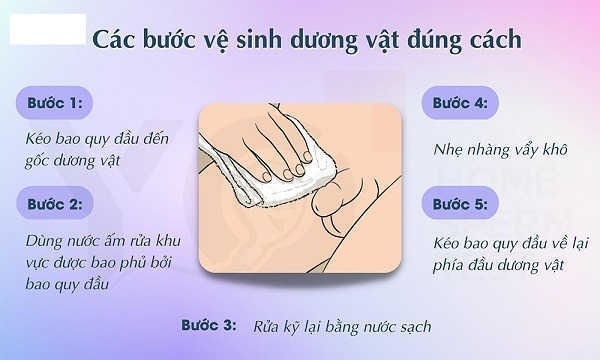 Quy trình vệ sinh cậu nhỏ bằng nước muối