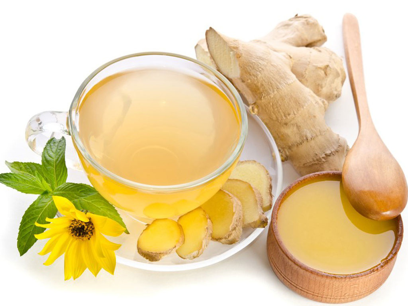 trà gừng ấm