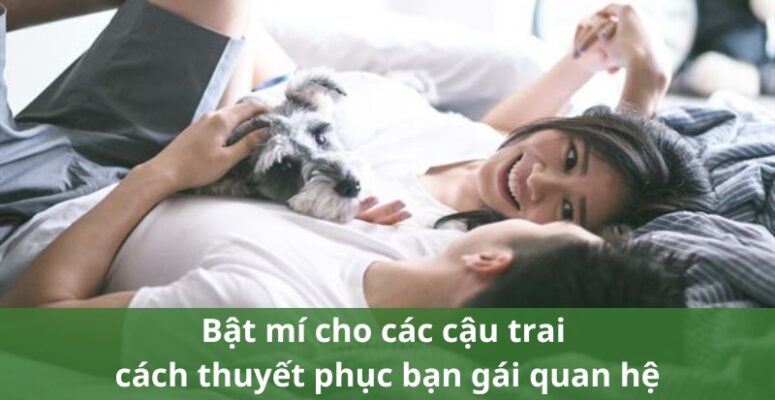 cách thuyết phục bạn gái quan hệ