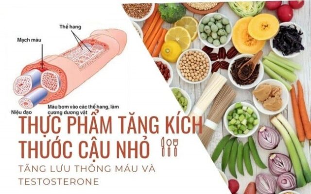ăn gì để tăng kích thước dương vật