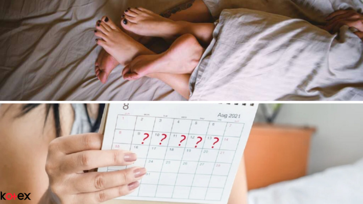 Quan hệ trong ngày đầu kinh nguyệt có thai không